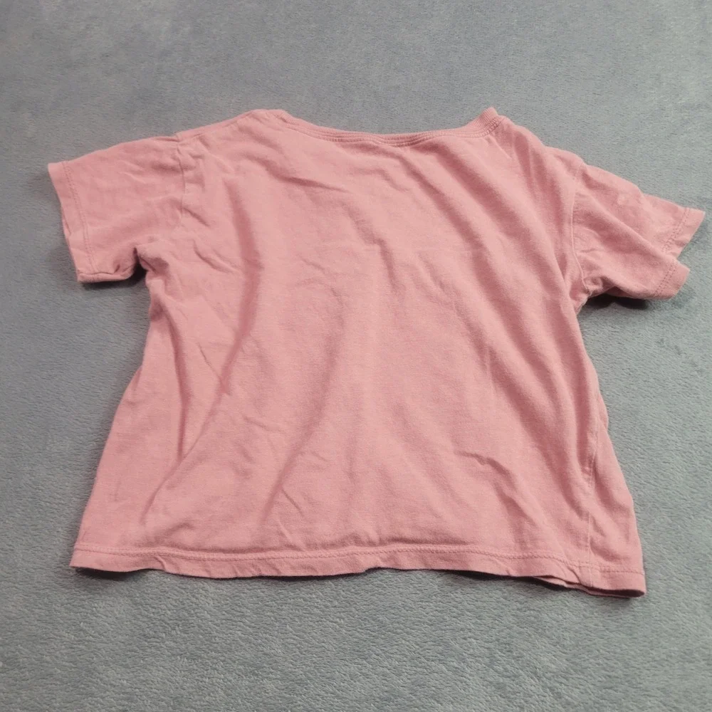Kids Dusty Rose Pink Short Sleeve Cotton‎ Crew Neck T-Shirt Basic Tee d8011